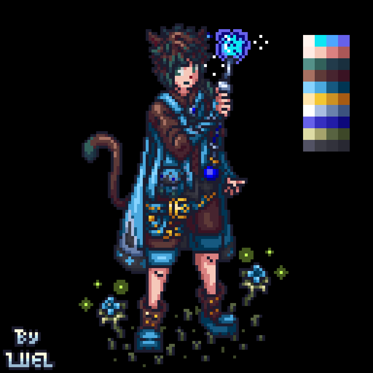 Luel Miqo'te Pixel Art
