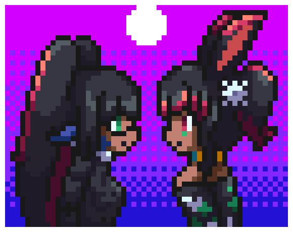 Keiko & Gwen Kiss by Lucas Luel