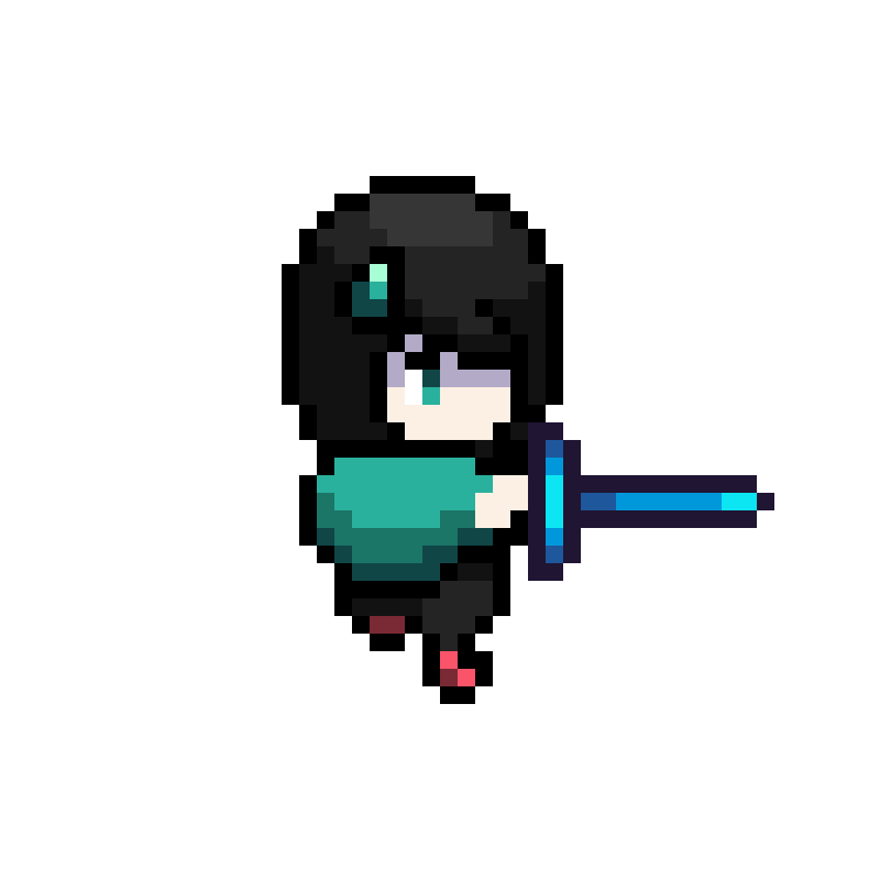 Original RPG Character Attacking