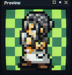 Final Fantasy Sprite - Q&#39;Qahirah K by Lucas Luel (CRT Preview)