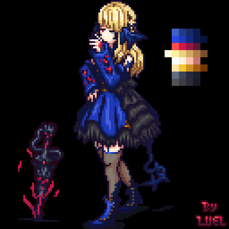 Au'ra Aina Pixel Art Sprite (Commission)